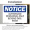 Signmission Authorized Personnel Only Beyond This Point OSHA Notice Sign, Vinyl Decal, 10in W x 7in L, 2PK OS-2PACK-NS-D-710-L-10241 - alternate 3